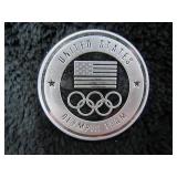 1 Troy Ounce US Olympic Silver Round-