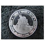 1 Troy Ounce NASA Apollo 11 Silver Round-