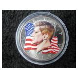 2018 Colorized Kennedy Half Dollar-