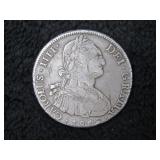 1808 Spanish Carolus IIII 8-Reales Coin-