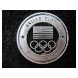 1 Troy Ounce US Olympic Silver Round-