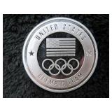 1 Troy Ounce US Olympic Silver Round-