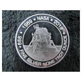 1 Troy Ounce NASA Apollo 11 Silver Round-