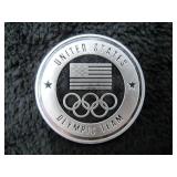 1 Troy Ounce US Olympic Silver Round-