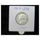 1964-P Washington Quarter-