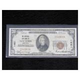 1929 Series New York $20 Note-