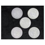 (qty - 5) Morgan Silver Dollars-