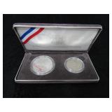 1989 2-Coin Congressional Silver Proof Set-