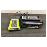 Ryobi 40V Battery & Charger