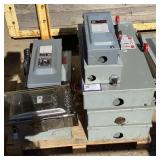 (9) Assorted Heavy Duty Safety Switches