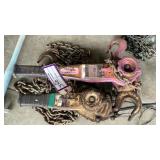 (2) Assorted Ratchet Lever Hoists