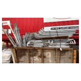 Crate of Assorted Welding Tent Parts