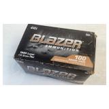 (100) Blazer Brass 9mm Luger Ammo
