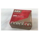ARX Inceptor Next Gen Defense 380 Auto Ammo