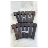 (12) Homemade AR-15 9mm magazines 9mm Luger