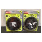 (2) Ryobi 6" Hard Bristle Brush