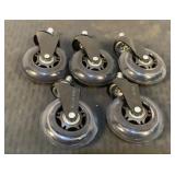 (5) Repalcement Chair Casters