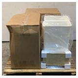 (3) 50Qt Dual Trash Bin Drawers