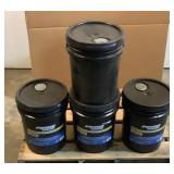 (4) 5 Gallon Buckets Of Prime Guard Hydraulic Oil