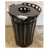 Alpine Outdoor Metal 38 Gallon Trash Receptacle