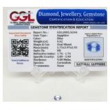 0.62 ct Blue Sapphire Gemstone