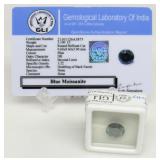 3.1 ct Blue Moissanite Gemstone