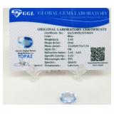 5.45 ct Blue Topaz Gemstone