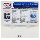 0.47 ct Blue Sapphire Gemstone