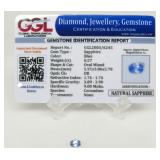 0.57 ct Blue Sapphire Gemstone