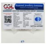 0.57 ct Blue Sapphire Gemstone
