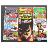 (9) Assorted Spiderman Comic Books