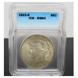 1922 - S Peace Dollar