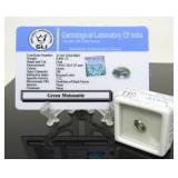 0.85 ct Green Moissanite Gemstone
