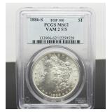 1886 - S Morgan Silver Dollar