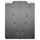Black Moissanite Necklace
