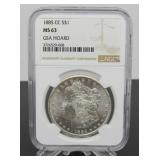 1885 - CC Morgan Silver Dollar