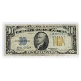 1934 A $10 Silver Certificate "North Africa" Large