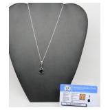 3.15 ct Black Moissanite Necklace