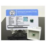 1.5 ct Green Moissanite Gemstone