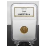 1926 $2.50 Gold Coin