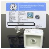 2.5 ct White Moissanite Gemstone