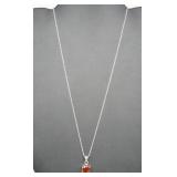 7 ct Hessonite Garnet Necklace