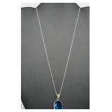 Hydro Blue Topaz Necklace