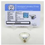 0.9 ct Champagne Moissanite Ring