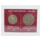 1492 - 1992 500th Anniversary Spanish Coins