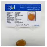 21.56 ct Yellow Sapphire Gemstone