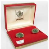 Saxony Jade Cuff Links