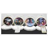 (4) Hamilton Collection Star Trek Collector Plates