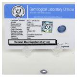 1.3 ct Blue Sapphire Gemstone