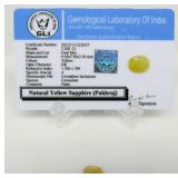 2.3 ct Yellow Sapphire Gemstone